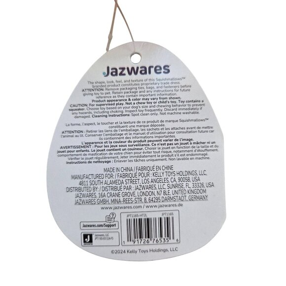 2-Pack Squishmallows Fresa Squeaky Dog Toys - Picture 4 of 4